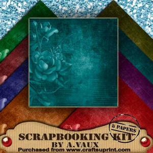Original Tea Rose Brights Scrapbooking Paper Kit