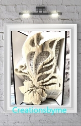 Butterfly And Flower book folding pattern
