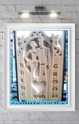 BRIDE AND GROOM TWO BOOK FOLDING PATTERN