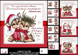 7x7 Special couple Christmas choice of four mini kit
