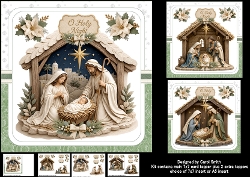 7x7 Oh holy night choice of three mini kit
