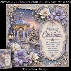Moments To Treasure Mini Kit **Includes 5X7, 6x6, 7x7 8X8 Card Bases**