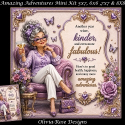 Amazing Adventures Mini Kit **Includes 5X7, 6x6, 7x7 8X8 Card Bases**