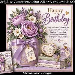 Brighter Tomorrows Mini Kit **Includes 5X7, 6x6, 7x7 8X8 Card Bases**