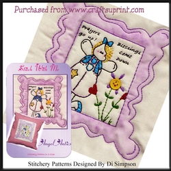 Stitchery or Needlework Pattern - Prayers Go Up! Blessings Come Down