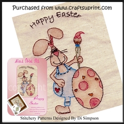 Stitchery or Needlework Pattern - HappyEaster