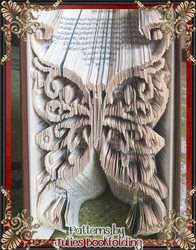 AN97 Ornate butterfly book folding pattern