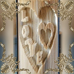 Love Hearts book folding pattern cut and fold