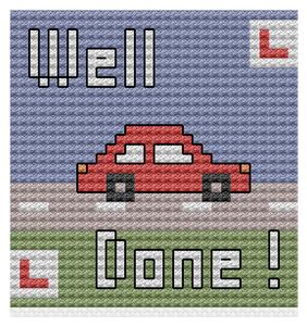 Passed Your Driving Test Cross Stitch Chart