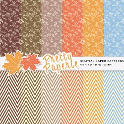 Autumn Seamless Patterns - 12inch x 12inch