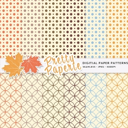 Autumn Seamless Patterns - 12inch x 12inch
