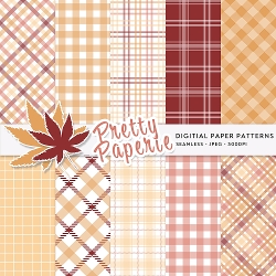 Autumn Seamless Patterns - 12inch x 12inch
