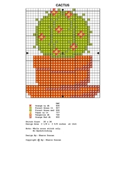 CROSS STITCH FOR CARDS MINI CHART - CACTUS