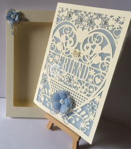 Friend Birthday Card (with Box) Beautiful Cutout Design multi formats