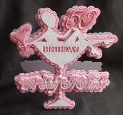 50th Birthday Glass Card. All file formats