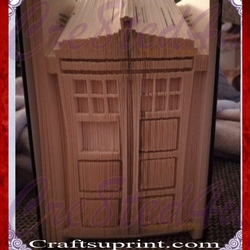 Vintage telephone box combi cut and fold pattern with free tutorial