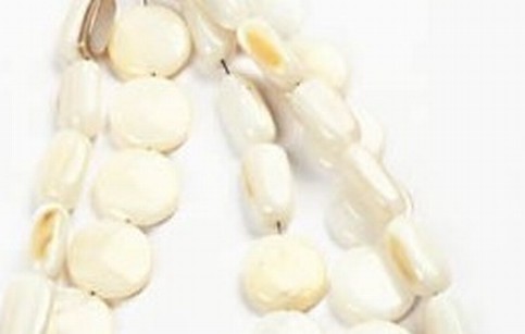 A Chain and Bracelet with Pearl Shells