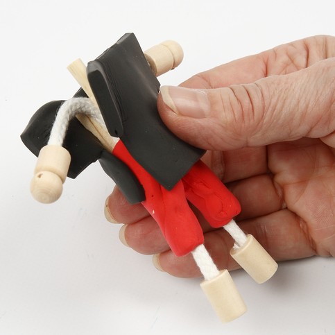 Rock Stars made from Flexi Figures and Silk Clay