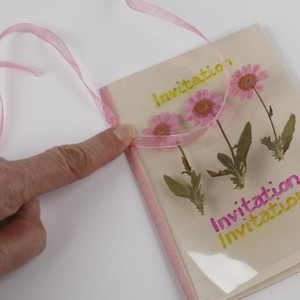 A Laminated Flower Card