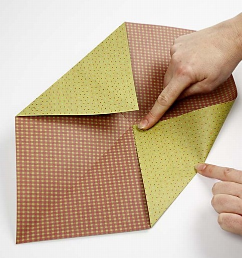 A folded envelope card