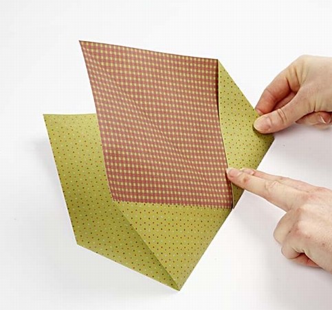 A folded envelope card