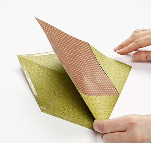 A folded envelope card