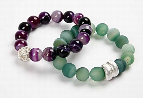 Agate Bead Bracelets