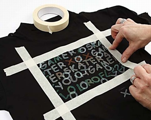 T-Shirts and Bandanas with Stamp Printing