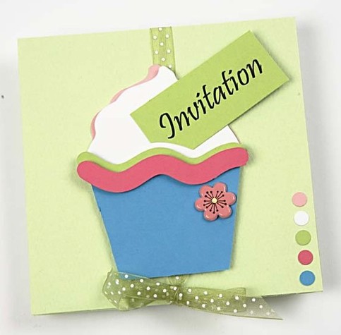 Cup Cake Invitations