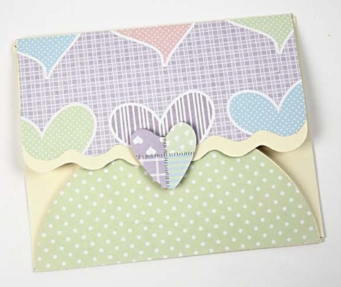 An Envelope using a Fiskars Shape Template