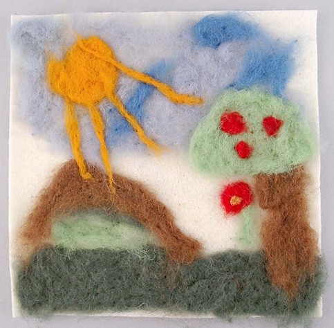 Year 3 Needle Felt Pictures