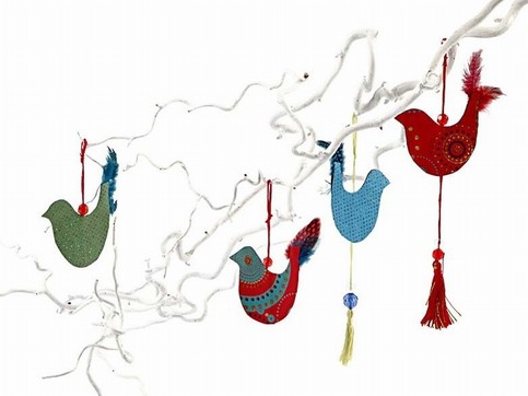 A Sixties Bird Hanging Decoration