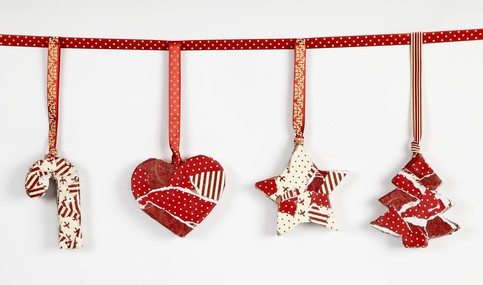 Christmas Ornaments with Decoupage