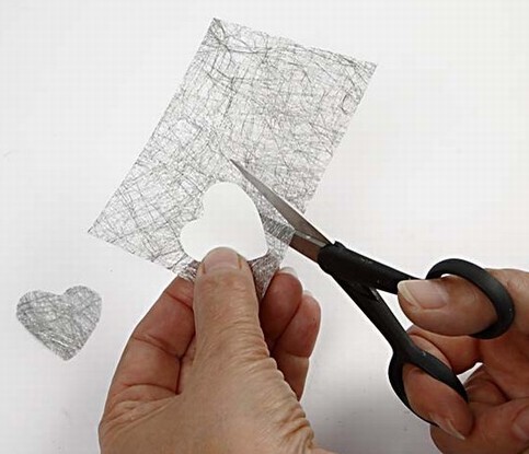 Padded Paper Hearts on a Card