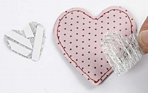 Padded Paper Hearts on a Card