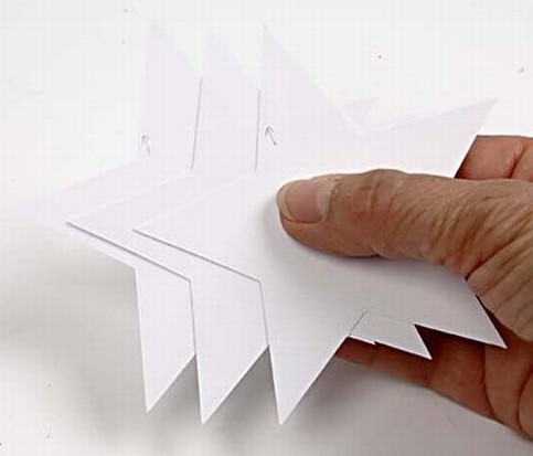 A Punched-Out Shape covered with Vivi Gade Design Paper