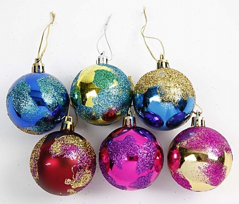 Decorated Christmas Baubles