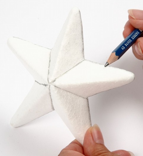 A Polystyrene Star with Fabric