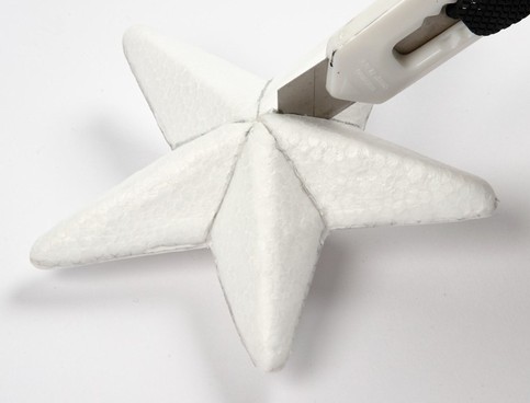 A Polystyrene Star with Fabric