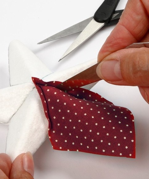 A Polystyrene Star with Fabric