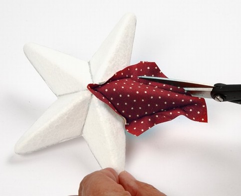 A Polystyrene Star with Fabric