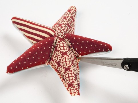 A Polystyrene Star with Fabric