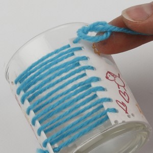 A Candle Holder decorated with Shrink Plastic Sheet