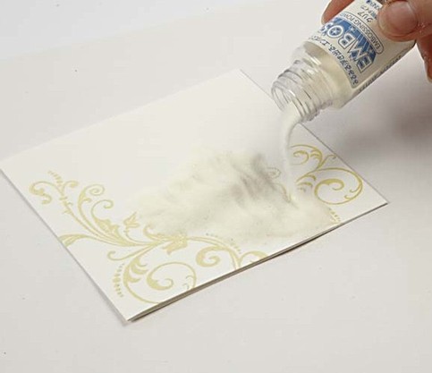 A Card with Heat Embossed Stamp Printing