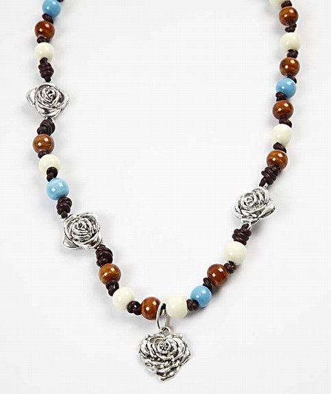 A Necklace with Ceramic Beads