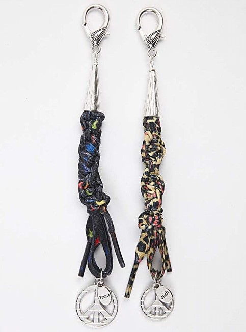 Key Rings with Shoe Laces