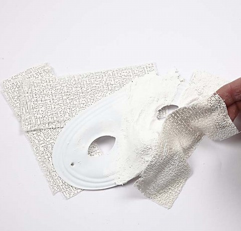 Plastic Masks with Gauze Bandage