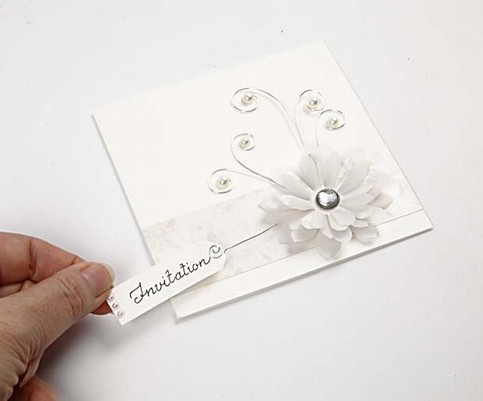 Cream Cards with Vellum Paper Flowers