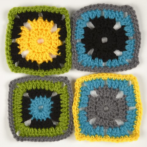 Crocheted Retro Squares