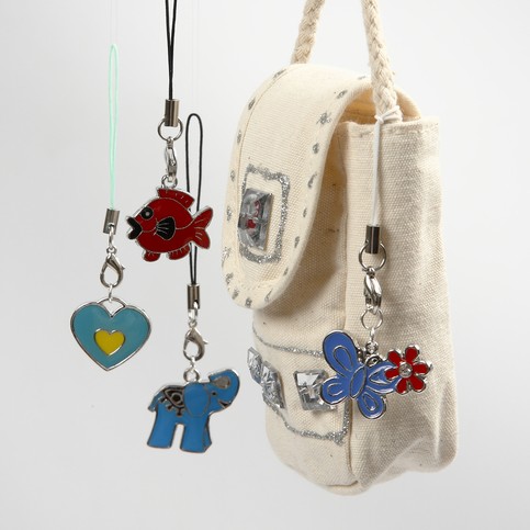 Decorative Mobile Phone Straps with Charms